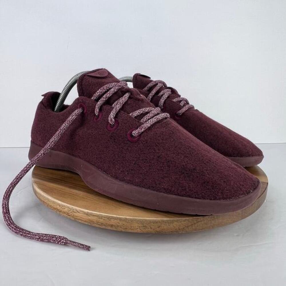 Allbirds Wool Runner Maroon Running Lace Up Men's Sneaker‎ Shoes US 10